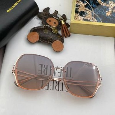 Balenciaga BL1190 Invisible Square Sunglasses In Khaki