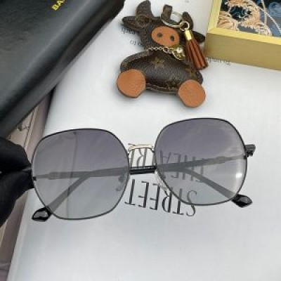 Balenciaga BL2001 Invisible Square Sunglasses In Black