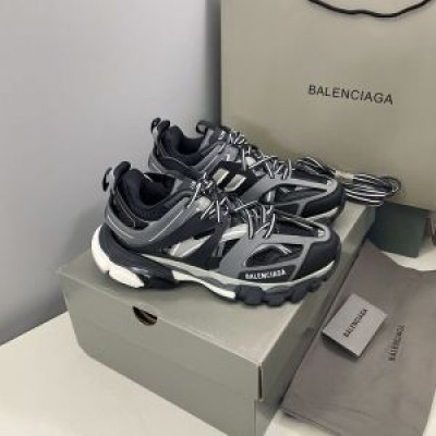 Balenciaga Glow In The Dark Track Sneakers UniseX In BlackGray