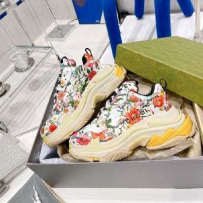 Balenciaga Triple S Sneakers GG Supreme Floral UniseX In White