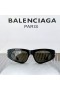 Balenciaga BB0095 Dynasty D-Frame Sunglasses In Black