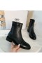 Balenciaga BB Ankle Boots Calfskin Women In Black