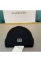 Balenciaga BB Knitted Hat In Black