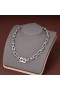 Balenciaga B Chain Thin Necklace In Silver