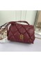 Balenciaga B Flap Bag Quilted Nappa Leather In Burgundy