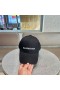 Balenciaga Classic Embroidered Logo Cap In Black