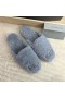 Balenciaga Cosy BB Mules Shearling Women In Gray