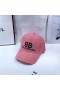 Balenciaga Double B Allover Logo Cap In Pink