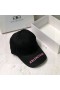 Balenciaga Embroidered Cap Cotton In BlackPink