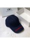 Balenciaga Embroidered Cap Cotton In Navy BlueRed