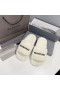 Balenciaga Furry Slides Shearling UniseX In White