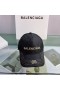 Balenciaga Hacker Allover Logo Macro Cap In Black