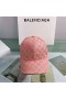 Balenciaga Hacker Allover Logo Macro Cap In Pink