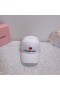Balenciaga Heart Embroidered Baseball Cap In White