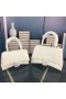 Balenciaga Hourglass Handbag Leather In White