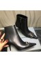 Balenciaga Knife BB 80MM Booties Sheepskin Women In Black