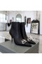 Balenciaga Knife BB 85MM Booties Calfskin Women In Black