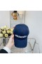 Balenciaga Logo Classic Baseball Cap In Navy Blue