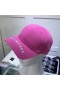 Balenciaga Logo Embroidered Cap Cotton In Pink