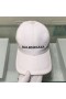 Balenciaga Logo Embroidered Cap In White