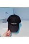 Balenciaga Logo Front Baseball Cap In BlackWhite
