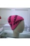 Balenciaga Logo Knit Hat In Pink