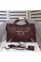 Balenciaga Medium Classic City Shoulder Bag Metallic Edge Goatskin In Burgundy
