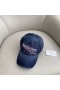 Balenciaga Political Campaign Destroyed Cap In Navy Blue