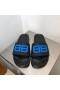 Balenciaga Pool Slides BB Logo UniseX In BlackBlue