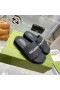 Balenciaga Pool Slides GG Supreme UniseX In Black