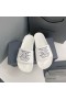 Balenciaga Pool Slides Multi Logo UniseX In White