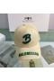 Balenciaga Single B Cap Cotton Drill In Khaki