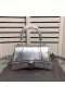 Balenciaga Small Hourglass Handbag Calfskin In Silver