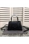Balenciaga Small Hourglass Handbag Crocodile Embossed Leather In Black