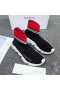 Balenciaga Speed Sneakers Strips Knit UniseX In BlackRed