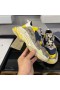Balenciaga Triple S Sneakers GG Supreme Patchwork UniseX In BeigeYellow