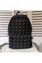 Balenciaga Wheel Backpack Monogram Nylon In Black