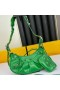 Balenciaga XS Le Cagole Shoulder Bag Embossed Leather In Green
