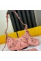 Balenciaga XS Le Cagole Shoulder Bag Embossed Leather In Pink