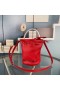 Balenciaga XS Wheel Drawstring Bucket Bag Calfskin In Red