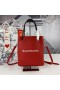 Balenciaga XXS Shopping North South Tote Bag Calfskin In Red