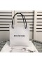 Balenciaga XXS Shopping North South Tote Bag Calfskin In White