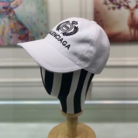 Balenciaga BB Embroidered Cap In White