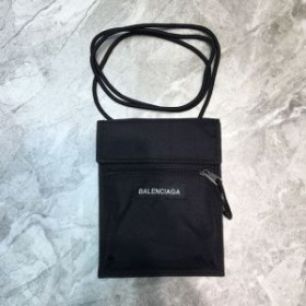 Balenciaga EXplorer Pouch with Strap Patched Canvas In Black