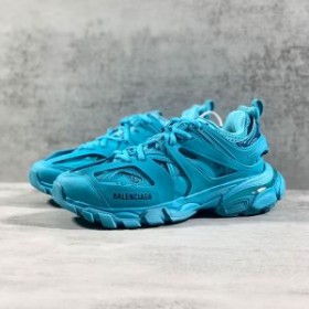 Balenciaga Track Sneakers Metallic UniseX In Teal