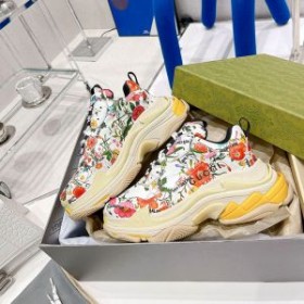 Balenciaga Triple S Sneakers GG Supreme Floral UniseX In White