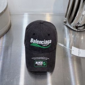 Balenciaga Wave Print Logo Baseball Cap In Gray