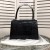 Balenciaga Medium Hourglass Handbag Crocodile Embossed Leather In Black