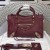 Balenciaga Small Classic City Shoulder Bag Metallic Edge Goatskin In Burgundy