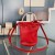 Balenciaga XS Wheel Drawstring Bucket Bag Calfskin In Red